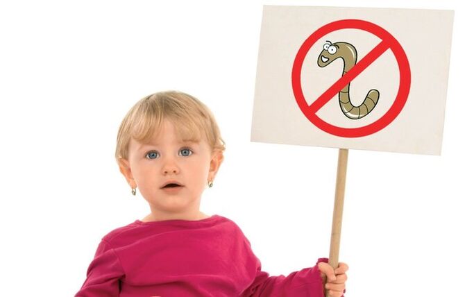 Preventie zal een kind redden van infectie met wormen