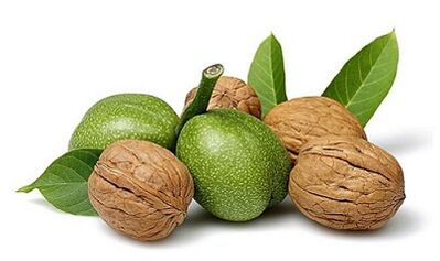 walnoot om parasieten uit het lichaam te verwijderen